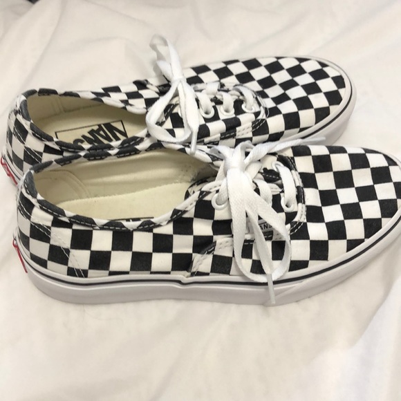 chunky checkered vans